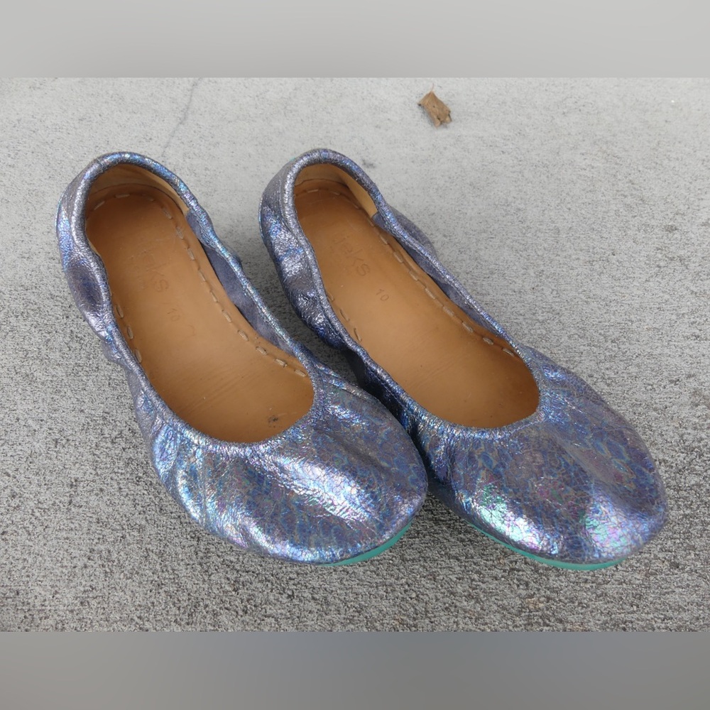 Tieks Iridescent Metallic Ballet Flats - Blue Purple